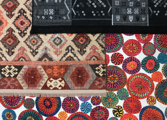 Luna: Traditional designed rugs and kilims produced through print technique on 100% polyester fabric