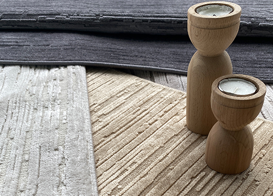 Sierra: Modern Overdyed Powerloom Rugs with Viscose, Enriched with a High-Low Carved Texture